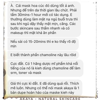 MẶT NẠ CÚC LA MÃ