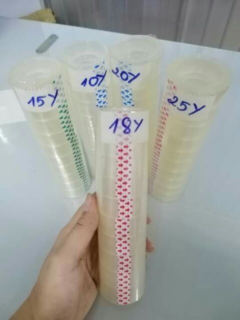 1 cây Băng keo văn phòng phẩm 18MM  cây 10 cuộn
