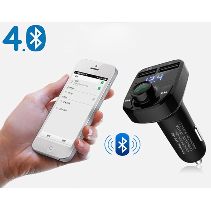 Thiết bị phát nhạc/FM gắn xe hơi bluetooth có 2 cổng USB đa năng tiện dụng | BigBuy360 - bigbuy360.vn