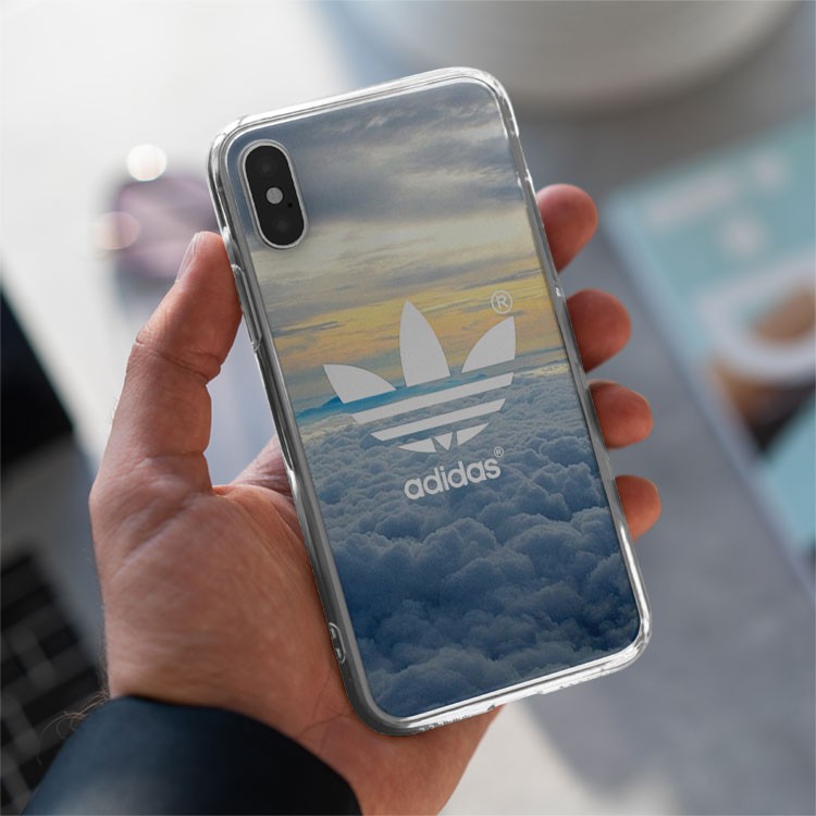 Ốp lưng logo ADIDAS ON CLOUD trên nền mây trắng cho Iphone 5 6 7 8 Plus 11 12 Pro Max X Xr ADIPOD00196