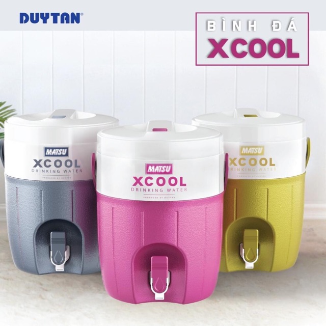 BÌNH ĐÁ GIỮ NHIỆT CÓ VÒI MATSU XCOOL DUY TÂN 7 lít