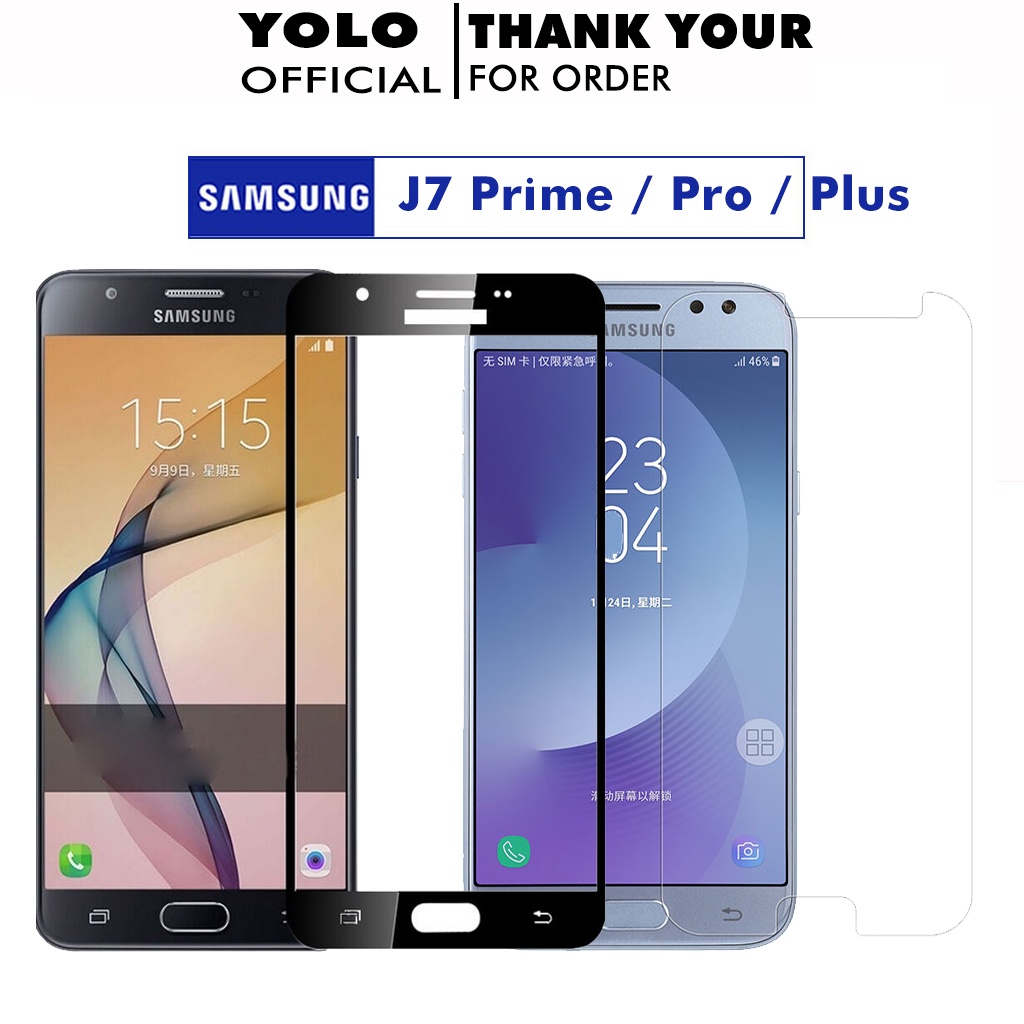 Kính Cường Lực Samsung Galaxy J7 Plus  J7 Prime J7 Pro  J7 2016 J7 2018 Trong Suốt Full Màn Cảm ứng nhạy [FM]