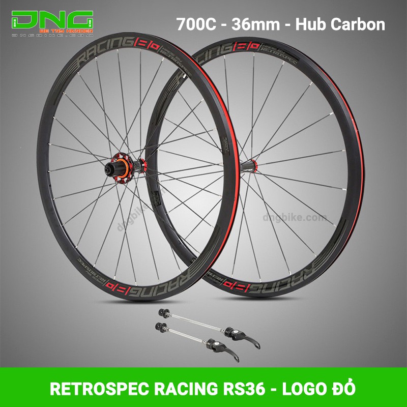 Vành bộ xe đạp đua Retrospec RACING RS36 700c 36mm Hub