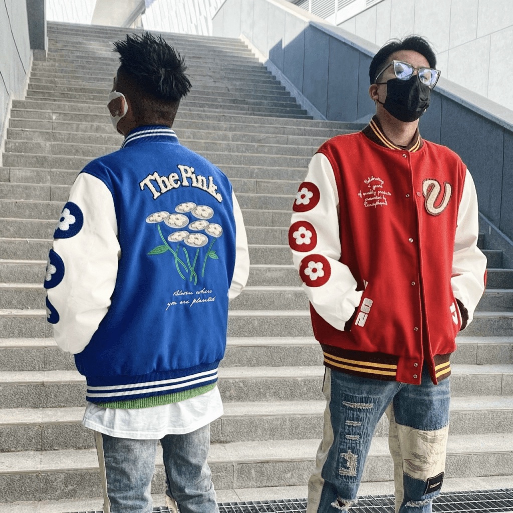 (FREE SHIP) ÁO KHOÁC BOMBER NAM NỮ HỌA TIẾT HOA VIỀN TAY BAO CHẤT CÁ TÍNH TK 2022