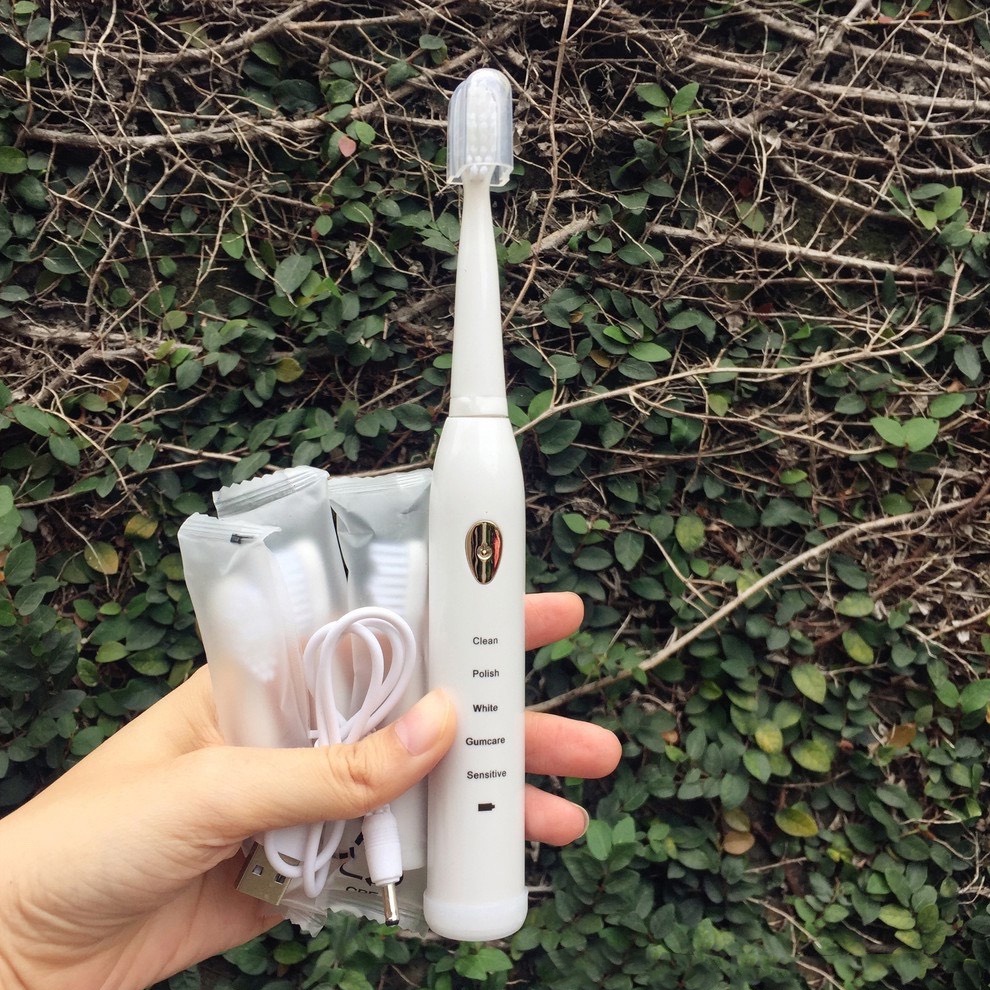 Bàn Chải Điện Đánh Răng Tự Động 5 Chế Độ, Chăm Sóc Răng Toàn Diện - [Giao Màu Ngẫu Nhiên]
