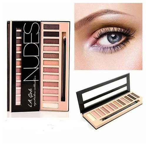 Phấn mắt 12 ô siêu mịn, bền màu L.A GIRL Nudes Eyeshadow Collection 12g