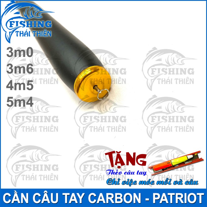 Cần câu tay Patriot Carbon 3m0 / 3m6 / 4m5 / 5m4