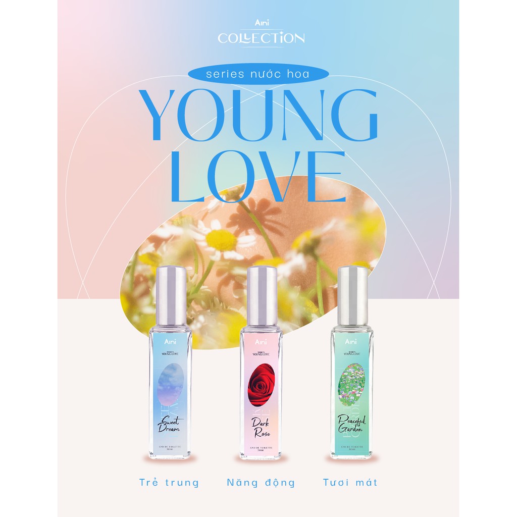 Nước hoa cho nữ [Nước hoa Aini Series Young Love với 3 mùi cực kì thơm]