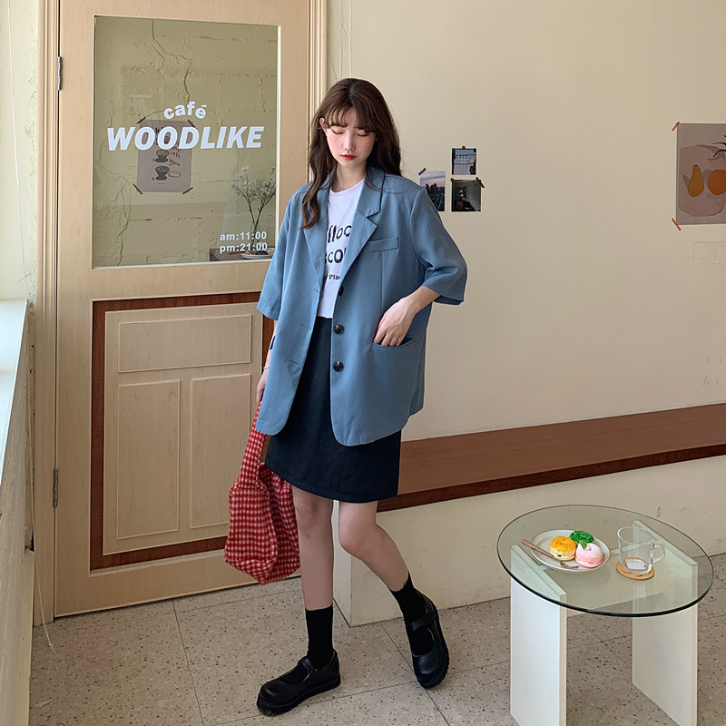 Áo Khoác Blazer Form Rộng Tay Lỡ Thời Trang Thanh Lịch Cho Nữ | BigBuy360 - bigbuy360.vn