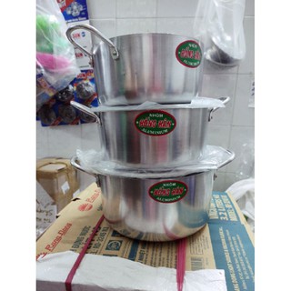 Nồi Nhôm Nấu Canh, Nồi Nấu Cháo Hồng Hân Size Lớn