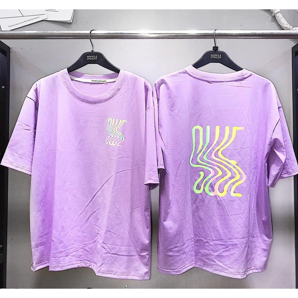 Áo Thun Phản Quang wase Cotton 75%, Form rộng Unisex, nam nữ Đẹp Ken T-Shirt.