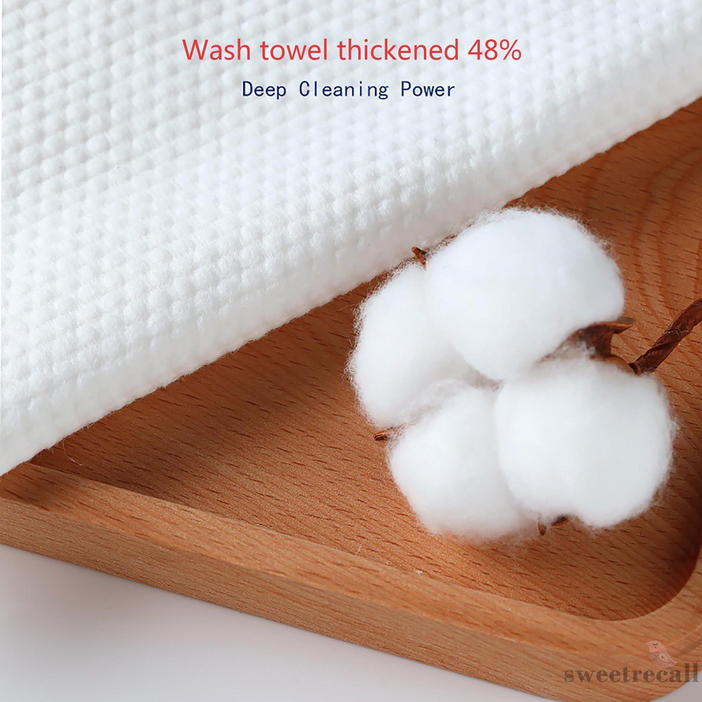 SWT-Disposable Cleaning Cotton Face Towel, Non-woven Cleansing Tissue Wipers Washcloths Makeup Beauty Towels