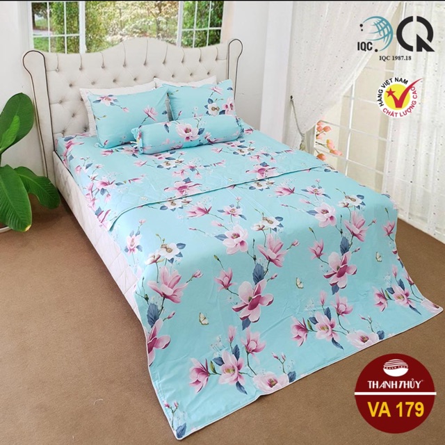 Mền + Bộ drap hộp (gối 1 lớp )- M179