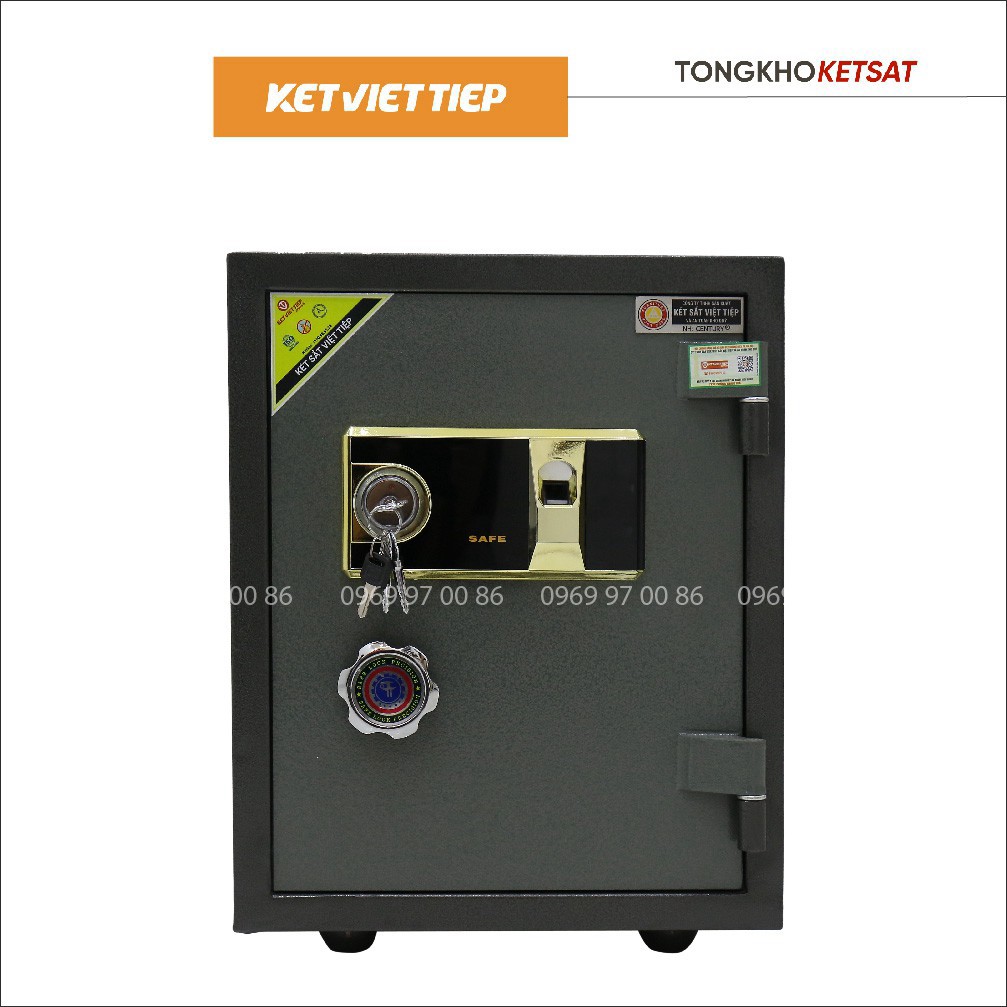 Két Sắt Vân Tay Việt Tiệp KV304-VT 2 Tầng Thiết Kế Thông Minh (Miễn Phí Giao Hàng) FREESHIP TOÀN QUỐC