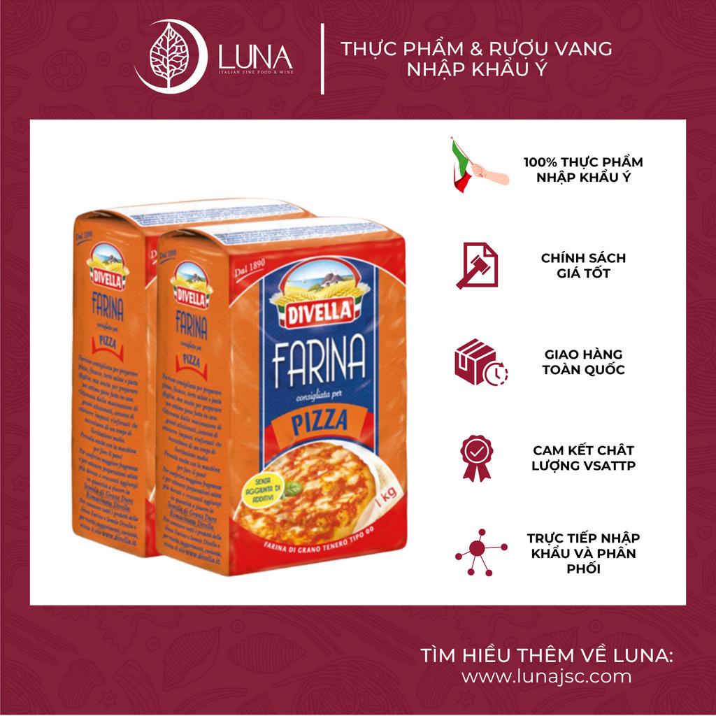 [COMBO x2 GIÁ TỐT] Bột làm Pizza Farina Tipo 00 - DIVELLA gói 1Kg [Bột làm bánh Pizza Ý Chính Hãng]