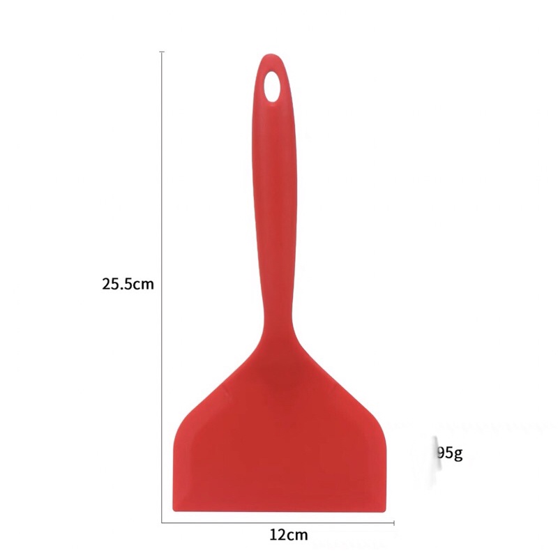 Xẻng silicon chống dính chịu nhiệt cao size lớn 25,5*12cm