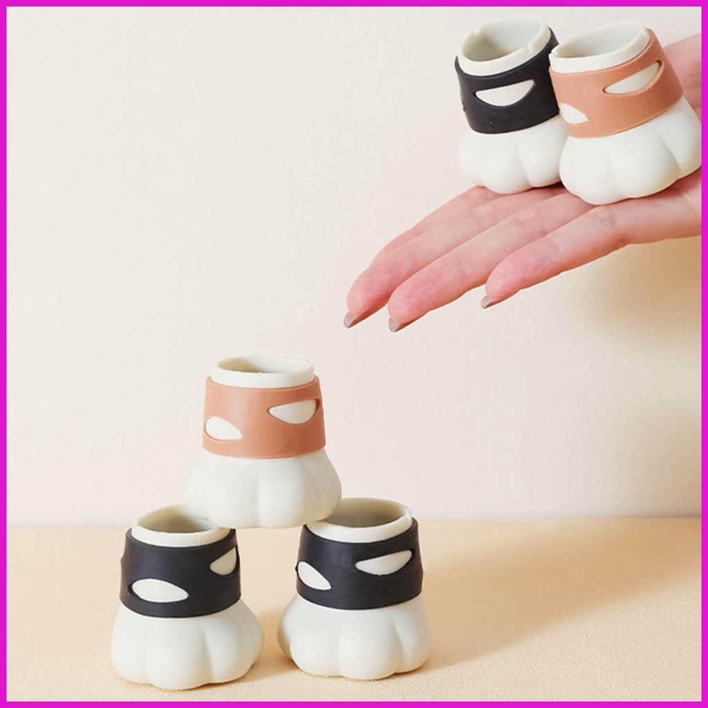 Bộ 4 Miếng Bọc Chân Bàn Ghế Bằng Silicone Hình Chân Mèo