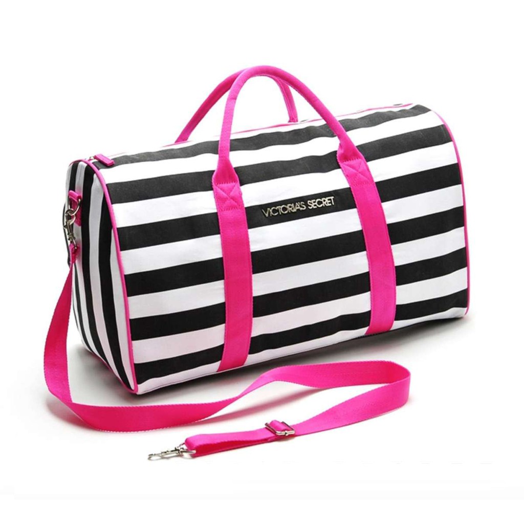 Túi Xách Victoria 'S SECRET Họa Tiết Sọc Thời Trang