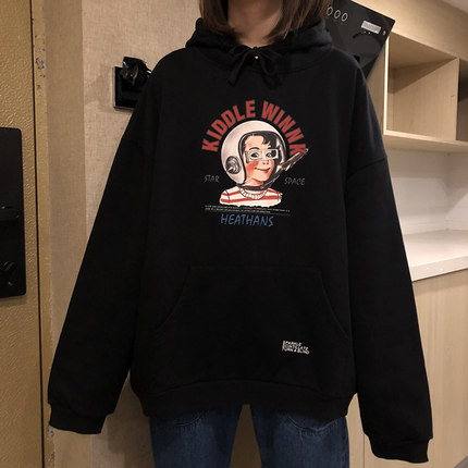 Áo hoodie dáng rộng in họa tiết thời trang cho nữ | BigBuy360 - bigbuy360.vn