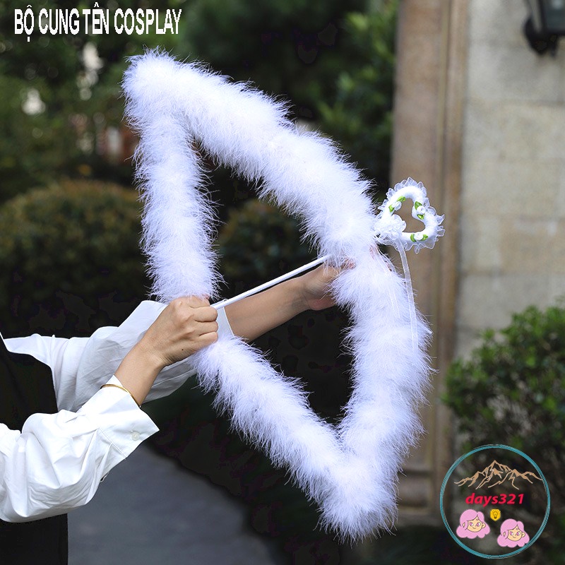 COSPLAY CÁNH THIÊN THẦN TRẮNG bộ cánh thiên thần hóa trang nhiều màu sắc cho bé và người lớn
