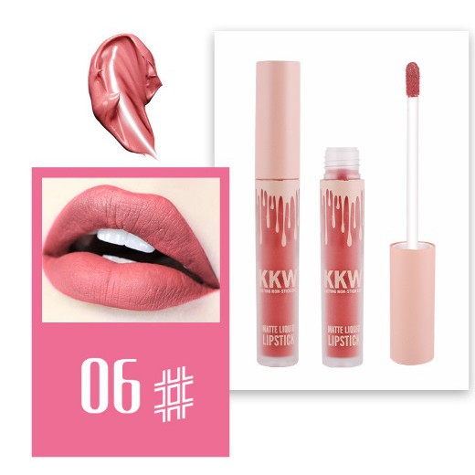 Son Kem Lì Tơ Lụa KKW Matte Liquid Lipstick Phong Cách Âu Mỹ