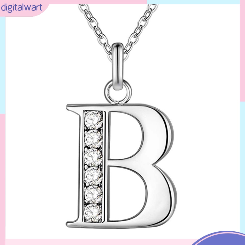 Dây chuyền đính mặt chữ cái lấp lánh pha lê thời trang