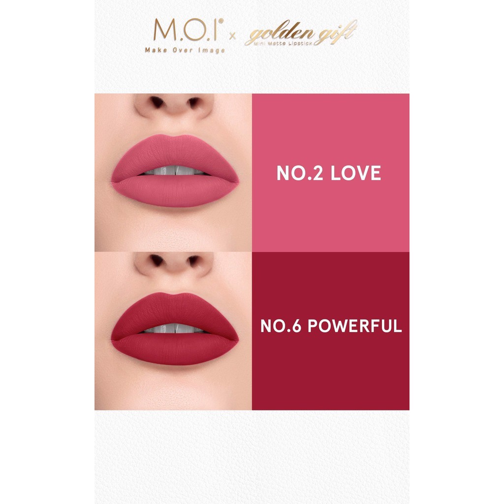 Son MOI mini tách set Golden Gift