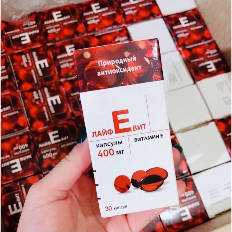 [Góc Làm Đẹp] Vitamin E Đỏ Nga 400mg Zentiva lọ 30 viên