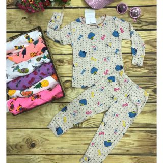 Bộ carter dài tay cho bé gái size đại chất thun xuất khẩu