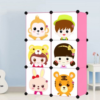 Tủ đựng quần áo - tủ đựng quần áo trẻ em - tủ ghép 6 ngăn