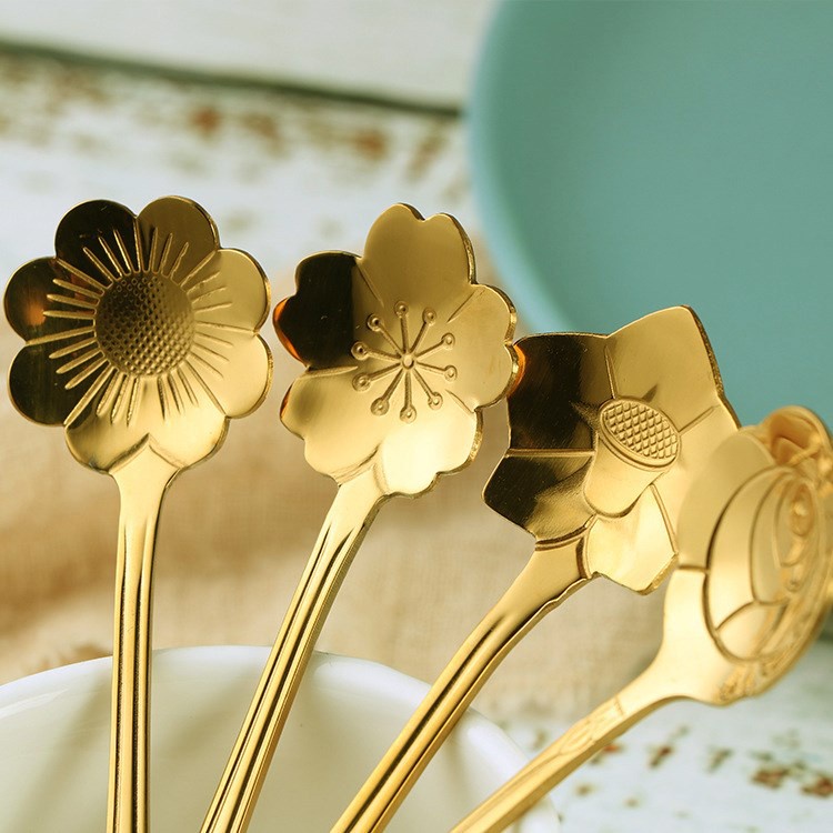 Muỗng Cà Phê Hình Hoa Anh Đào Xinh Xắn