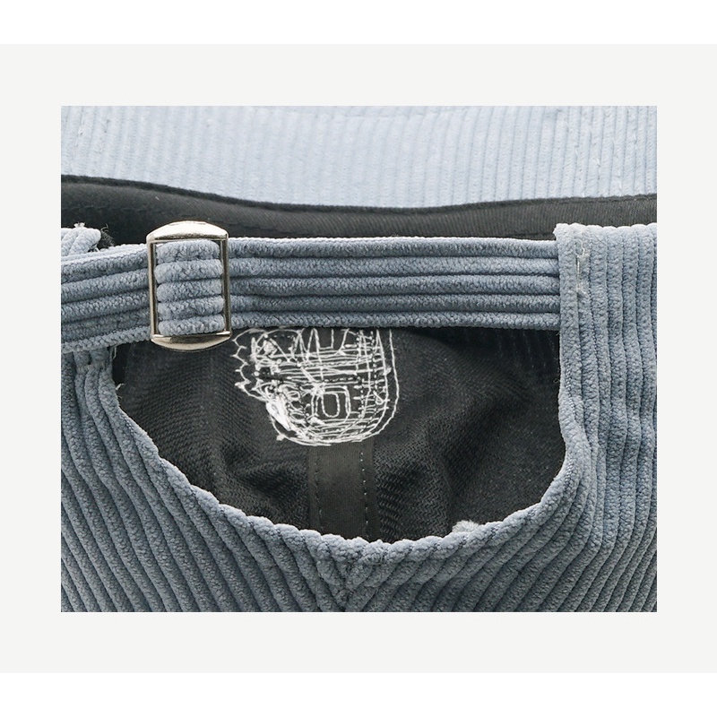 Mũi lưỡi trai LINJW mềm mại thêu họa tiết chữ A phong cách Hàn Quốc mới 2021