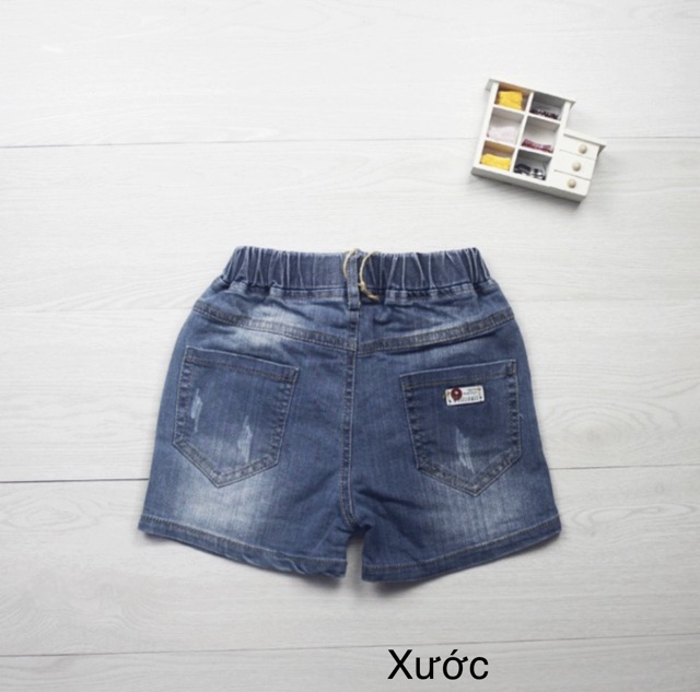 Quần short jean bé trai bé gái 3-8 tuổi