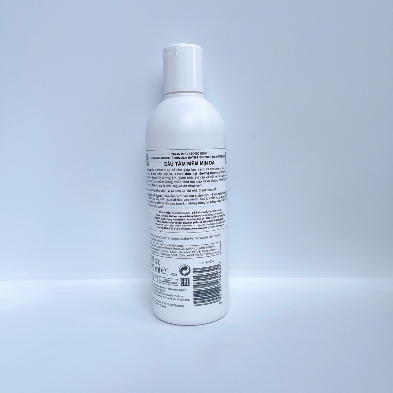 Dầu Tắm Ziaja Med Atopy 270ml chính hãng giúp làm mềm da, giảm khô da | BigBuy360 - bigbuy360.vn