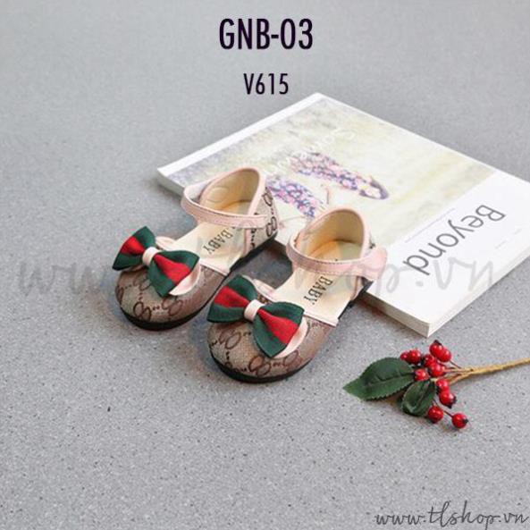 Giày sandal cho bé gái - Giày búp bê nơ 615