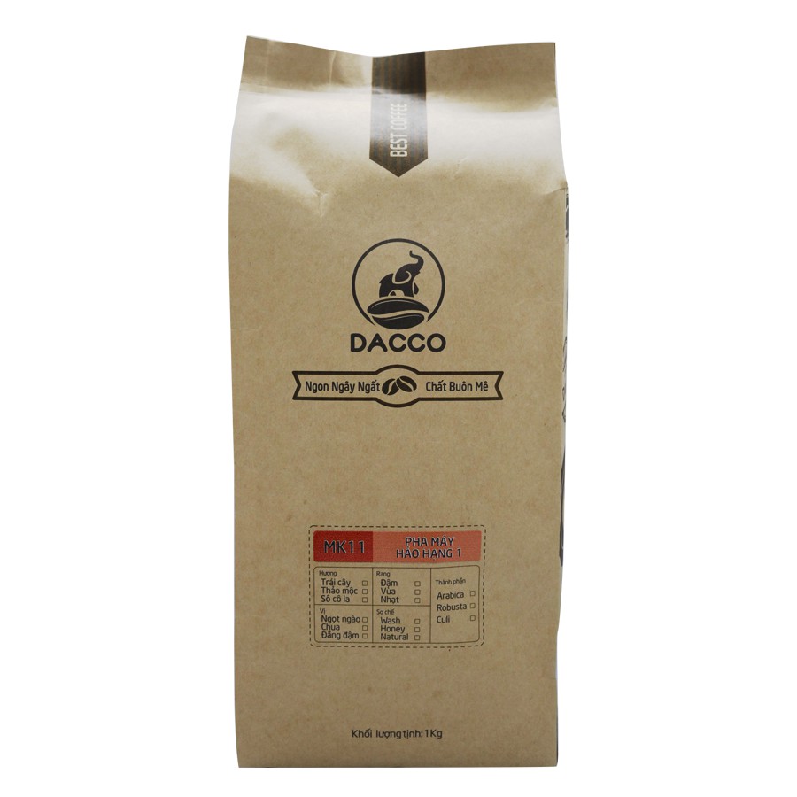 Cà phê Hạt Pha máy Hảo hạng 1 (1Kg)