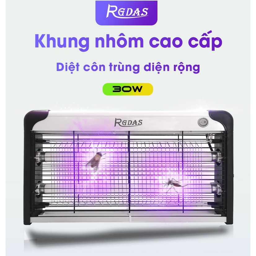 Đèn bắt côn trùng, đèn bắt muỗi RGDAS cống suất 30W - khung Nhôm cao cấp