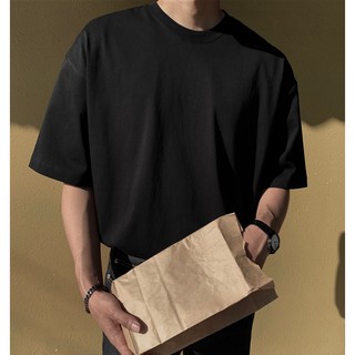 TEE BASIC - ÁO THUN TRƠN vải dày CHUỘT TRẮNG