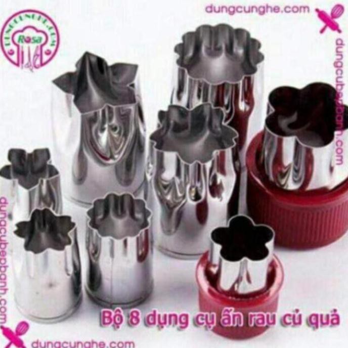 Bộ 8dụng cụ ấn rau củ quả [Tổng kho đồ gia dụng - Minh Châu]