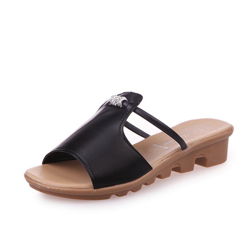 Dép nữ đế IELGY đính đá phong cách Bohemian thoải mái cho nữ