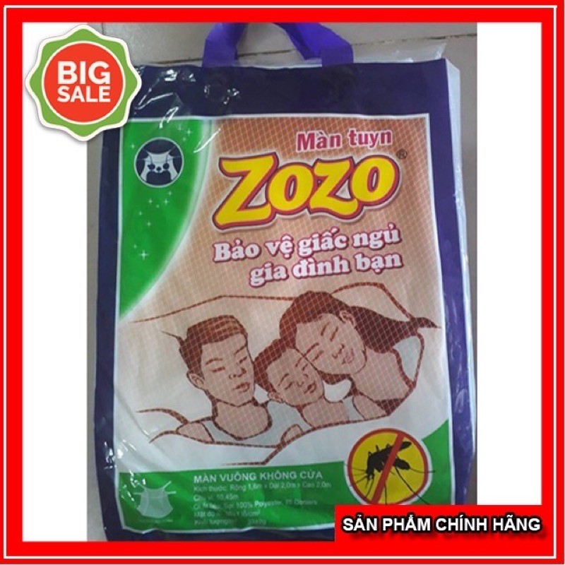 Màn tuyn zozo xuất khẩu chống muỗi mắt nhỏ 1.2m, 1.6m, 1.8m , 2.2m