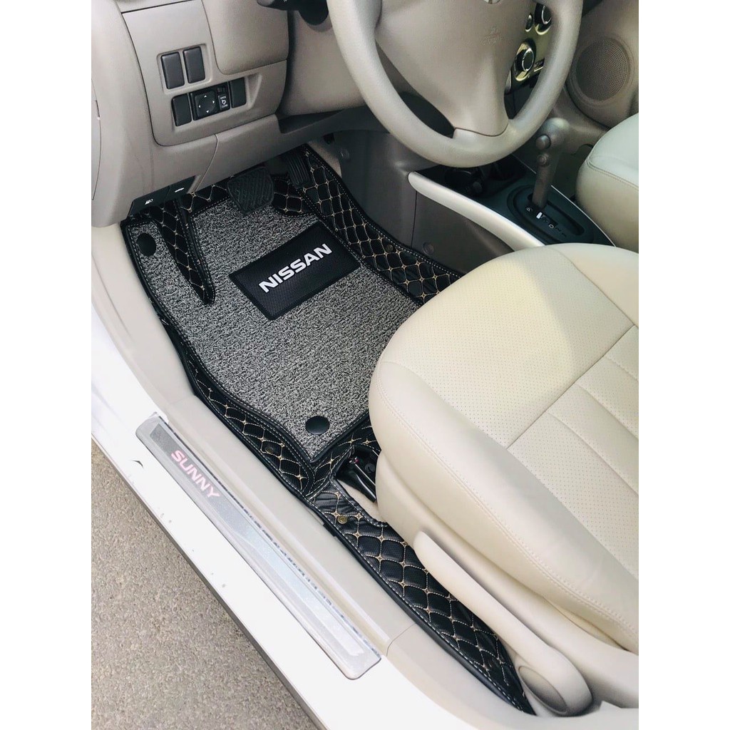 Thảm lót sàn ô tô 6D Nissan Sunny chống nước, không mùi, phủ kín 90% sàn xe