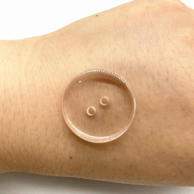 Set 100 Nút Nhựa Trong Suốt Hai Lỗ 9- 25mm Làm Đồ Thủ Công Diy