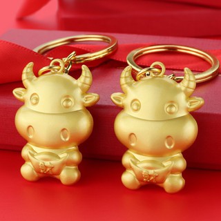 Móc Khóa Trâu Vàng May Mắn Biểu Tượng 2021