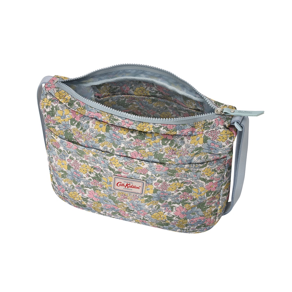 Cath Kidston - Túi đeo chéo Foldaway Cross Body Vale Floral - 1002010 - Warm Cream