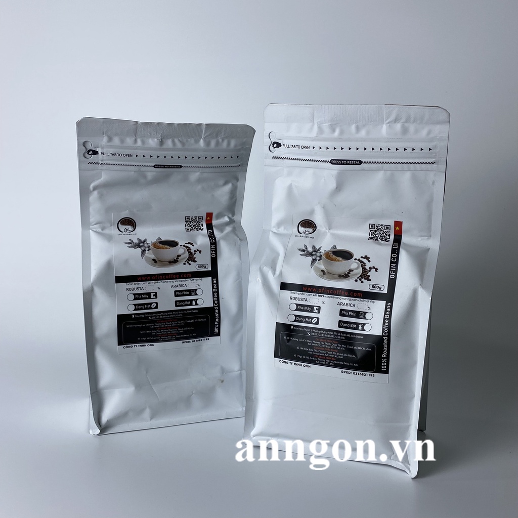 Cà Phê Ofin Rang Xay Nguyên Chất  500g, Cafe Dùng Pha Phin – anngon.vn