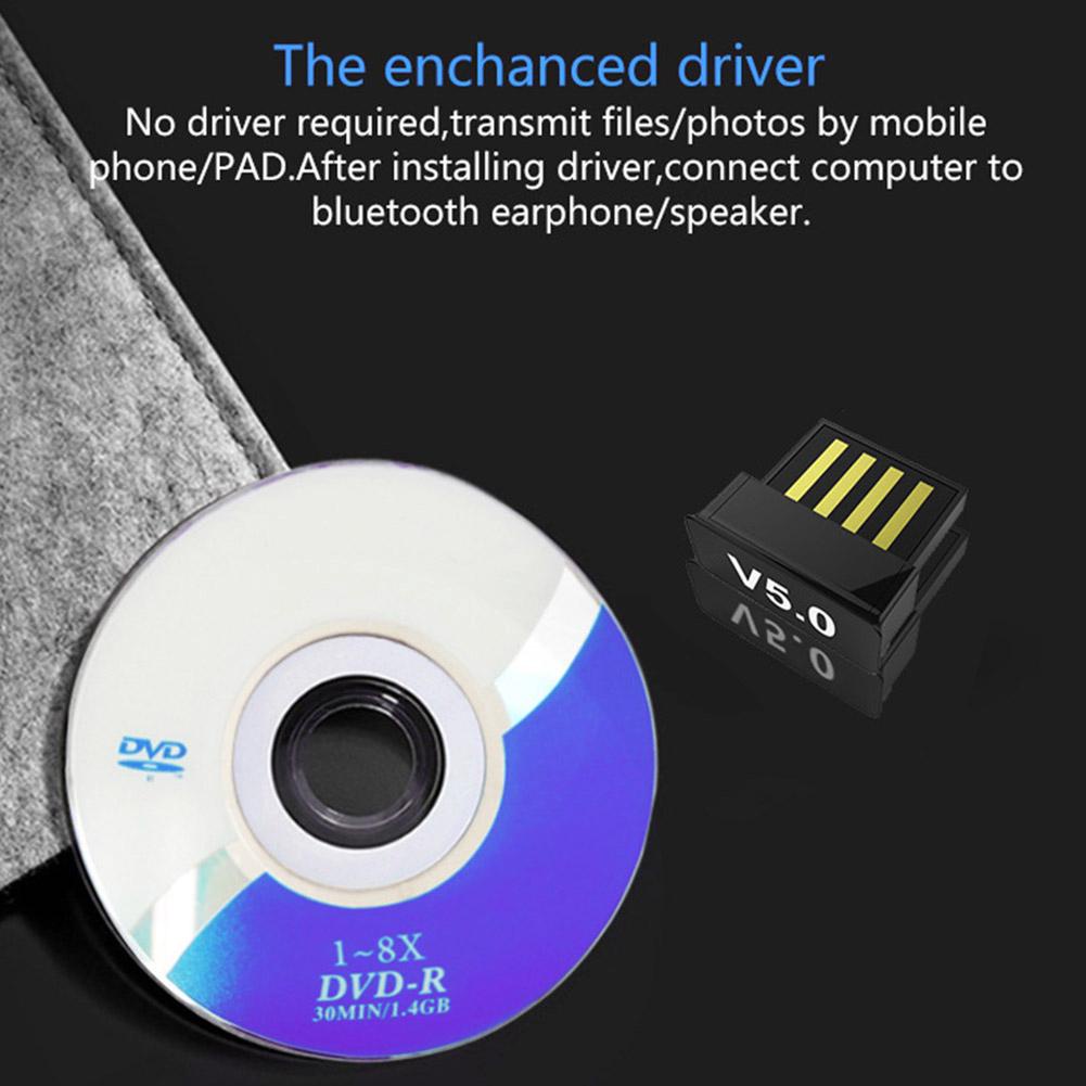 |P00314334|-Bộ chuyển đổi âm thanh USB Bluetooth 5.0 Bộ phát-thu cho máy tính PC