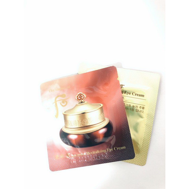 Kem Mắt Whoo Đỏ Tân Dịch Giúp Chống Nhăn, Thâm Và Bọng Vùng Da Mắt hiệu quả 1ml