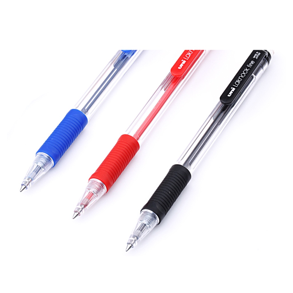 Bút bi Uni SN-101 (ngòi 0.7mm) có 3 màu xanh, đỏ, đen - Hàng chính hãng từ Nhật
