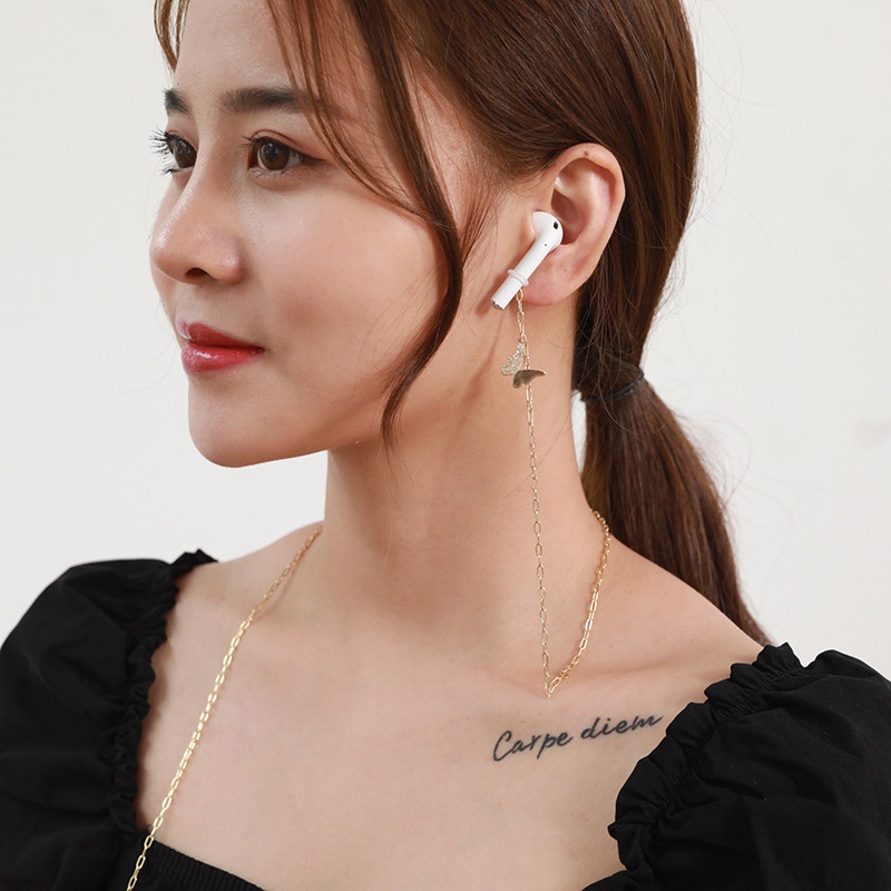 Dây Đeo Tai nghe không dây Chống Thất Lạc Hình Bướm Đính Đá Thời Trang Cho Nữ